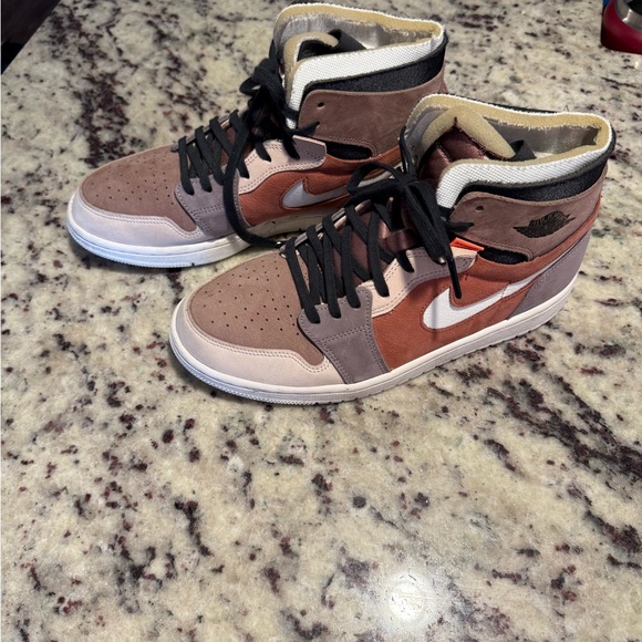 Jordan High-Top Sneakers - Brown and Black - Picture 1 of 2